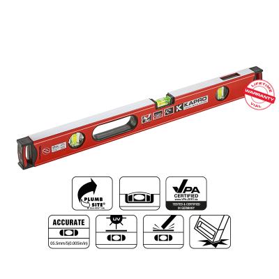 KAPRO APOLLO Prof. vaterpas 120 cm med DualView og 3 acryl-libeller